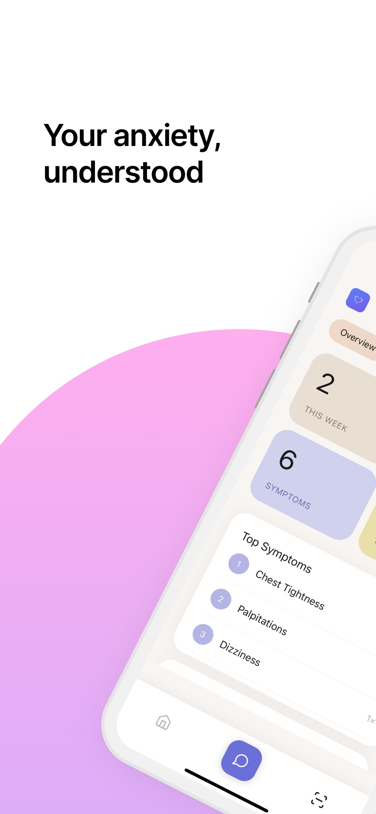 Health Anxiety AI lens insights and trends screen